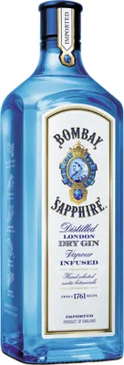 Produktbild von Bombay Sapphire London Dry Gin Magnum 1,75L (40% Vol) 1750ml Flasche- [Enthält Sulfite]