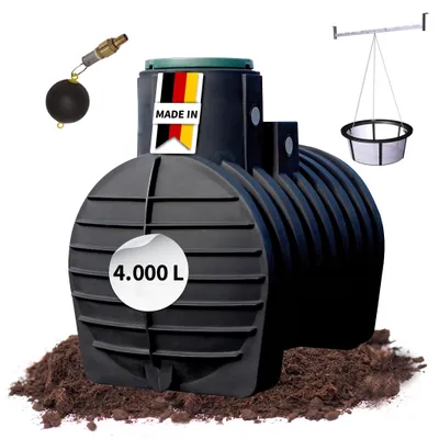 Productafbeelding van 4rain MONO retentiecisterne Plus 4000 L incl. tankafdekking, AI-gegenereerde afbeelding
