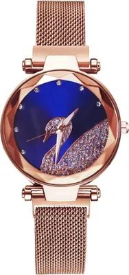 Produktbild von Stilvolle Damenuhr Elina in Gold und Blau - Perfekter modischer Akzent KP33559