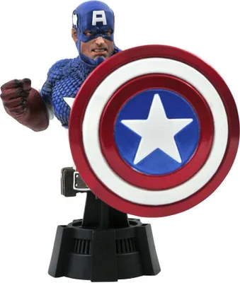 Produktbild von Diamond Select Captain America Animierte Figur 15 Cm Blau Blau One Size