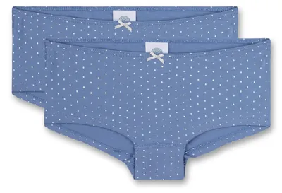 Produktbild von Sanetta 2er Pack Mädchen Cutbrief Blau Gepunktet
