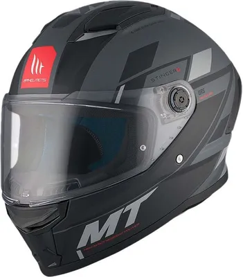 Produktbild von Mt Helmets Stinger 2 Zivze Integralhelm Schwarz S Schwarz S