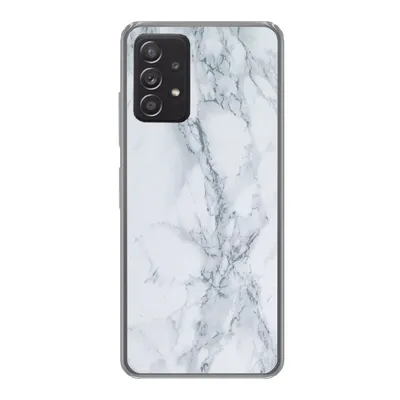 Produktbild von MuchoWow® Handyhülle Schutzhülle Hülle für Samsung galaxy a73 Marmor - Muster - Gus - Weiß - Marmoroptik - Luxus Silikon Softcase Handy Hülle - Handyhülle