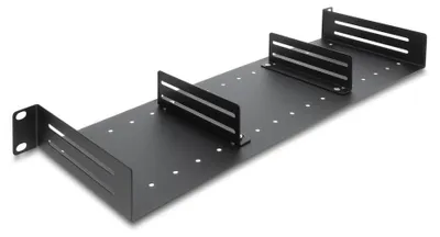 Zdjęcie produktu dla Delock, półka montażowa 19 cali, 1U, z 2 regulowanymi przegrodami do głębokości 154 mm
