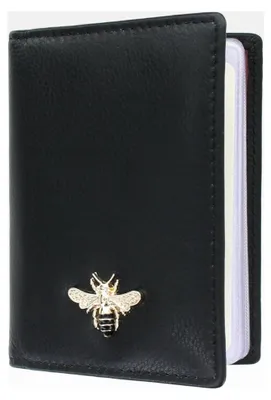 Produktbild von Kreditkartenetui aus Leder mit RFID-Schutz, schwarz/rot