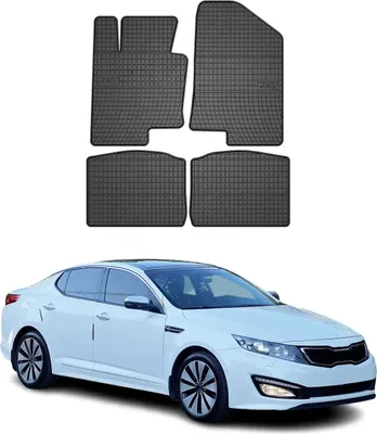 Obrázok produktu pre 2012-2015 Kia Optima podlahové rohože gumové čierne 4 ks