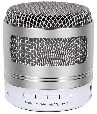 Produktbild von Mini Bluetooth Lautsprecher Speaker Tragbar Musikbox Soundstation MP3 Akku ISO-V Silber