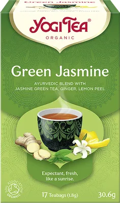 Immagine prodotto di Yogi Tea® Tè verde ayurvedico biologico al gelsomino (17 pezzi), 43308