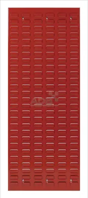 Produktbild von Orthogonale Schlitzplatte | HxB 98,7x45,6cm | Verkehrsrot