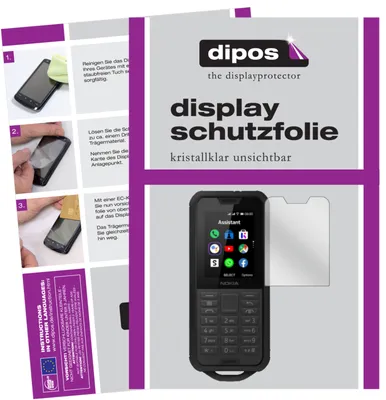 A collage of images showing instructions for applying a screen protector to a phone, and a phone with a screen protector.