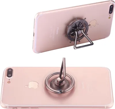 Produktbild von Rudder Wheel Shape Telefon Dreieckshalter Fidget Spinner Spielzeug Stress Reducer Anti-Anxiety Spielzeug, Über 0,2 Minuten Rotation