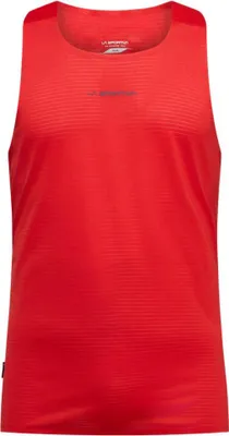 Image de Pure Tank M - débardeur léger pour homme en polyester 100 % recyclé - La Sportiva, taille : M, couleur : R24B46-Mountain Red/Night Sky