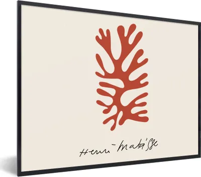 Produktbild von MuchoWow® Gerahmtes Poster Matisse - Alte Meister - Abstrakt - Kunstwerk 40x30 cm - Poster mit Schwarzem Bilderrahmen Wandposter Rahmen Foto Bilder - Kunstposter - Wanddekorationen