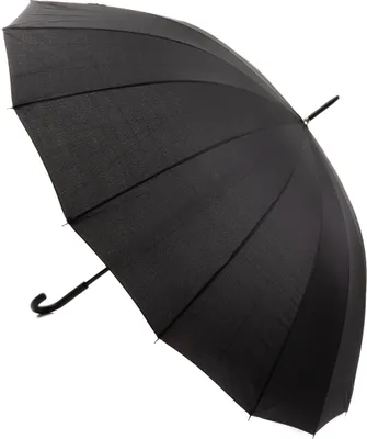 Produktbild von Happy Rain Golf Langer Schwarzer Regenschirm