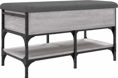 Produktbild von vidaXL Schuhbank Grau Sonoma 82x42x45 cm Holzwerkstoff