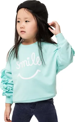 Produktbild von Mädchen-Sweatshirt Smile  - Mint - 116