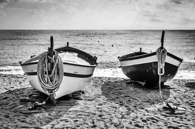 Produktbild von Muralo Fototapete Strand 460 (B) x 300 (H) cm Vlies Tapete Wandtapete Meer Boote Himmel Wohnzimmer Schlafzimmer moderne Wandbilder XXL Natur Panorama Wasser Wand Dekoration