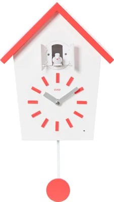 Produktbild von Cuco Clock Kuckucksuhr BAUERNHAUS 28,3 × 22,8 × 10,4cm, Pendeluhr Wanduhr, Moderne Schwarzwalduhr, Pendeluhr mit Nachtruhefunktion, Vogelgezwitscher, Vogelstimme