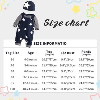 Imagen del producto de Conjunto de ropa de invierno para bebé, de 3 piezas, confeccionado en algodón, para niños de 3 a 6 meses