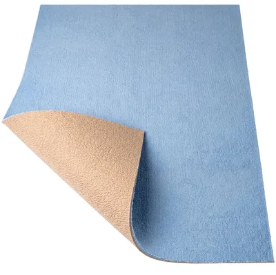 Produktbild von ANRO Badteppich AquaLoop 60x200cm Blau Meterware Badläufer Mikrofaser saugstark schnelltrocknend rutschhemmend zuschneidbar