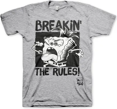 Produktbild von Breakin The Rules T-Shirt - Small - Heather-Grey