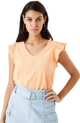 Produktbild von Garcia R40208 ärmelloses T-shirt Orange L Frau Orange L