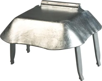 Image de Alberts 410445 Support d'arrivée, à bétonner, galvanisé à chaud, 130 x 130 mm