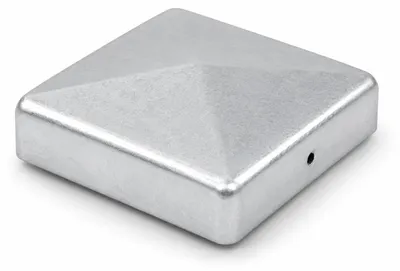 Produktbild von Pfostenkappe verzinkt 71 mm Pyramide Abdeckkappe für Pfosten 7 x 7 cm