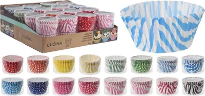 Produktbild von Set mit 240 Muffinformen von Excellent Houseware, Papier, 5 x 3 cm, mehrfarbig