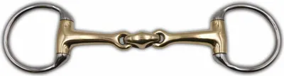 Produktbild von AMKA Olivenkopfgebiss doppelt gebrochen Argentan 16 mm in 135mm