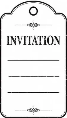 Produktbild von Artemio Holzstempel 'Invitation'