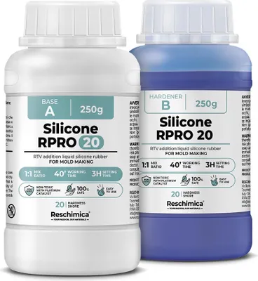 Obrázok produktu pre R PRO 20 Tekutý silikónový kaučuk, odtlačovací silikón mäkký 1:1 (500 g)