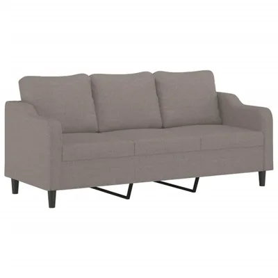 Produktbild von vidaXL 3-Sitzer-Sofa Taupe 180 cm Stoff