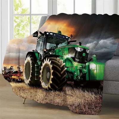 Obrázek produktu pro Solidchoice - Fleecová deka s motivem traktoru, 150 x 200 cm