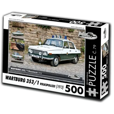 Produktbild von RETRO-AUTA Puzzle Nr. 79 Wartburg 353,1 Volkspolizei (1973) 500 Teile