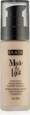 Immagine prodotto di PUPA Milano Made To Last Fondotinta 30ml Porcellana