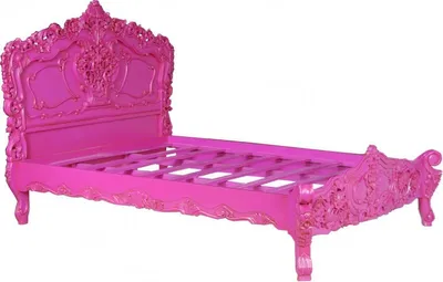 Produktbild von Barock Bett Pure Baroque Pink 160 x 200 cm aus der Luxus Kollektion von Casa Padrino