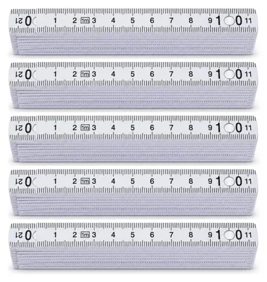 Produktbild von Zollstock 1 m, 5 Stück, 10 Glieder, Kunststoff, für Heimwerker
