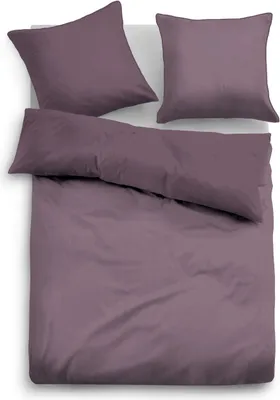 Produktbild von Tom Tailor Satin Bettwäsche "UNIOPTIK - ZARTE STREIFEN" MAUVE 40x80 cm