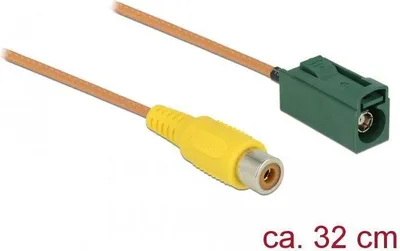 Immagine prodotto di DeLOCK 89653, 0,32 m, RG-179, FAKRA E, RCA, verde, arancione, giallo