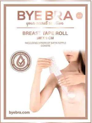 Immagine prodotto di Bye Bra Breast Tape Roll e copricapezzoli in seta