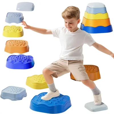 Obrázok produktu pre Woopie Senzorické balančné kamene pre deti Balance prekážkovej dráhy
