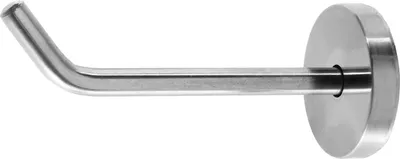 A single metal wall hook.