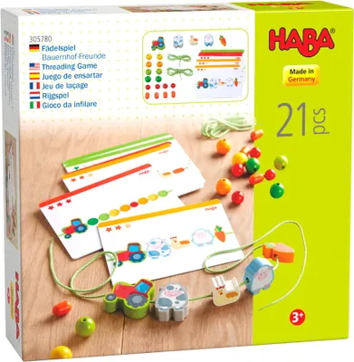 Produktbild von HABA Kleinkindwelt Fädelspiel Bauernhof Freunde 1305780001