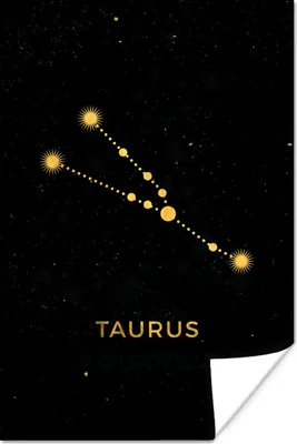 Produktbild von MuchoWow® Poster Sternbild - Stier - Astrologie 80x120 cm - Papierdruck
