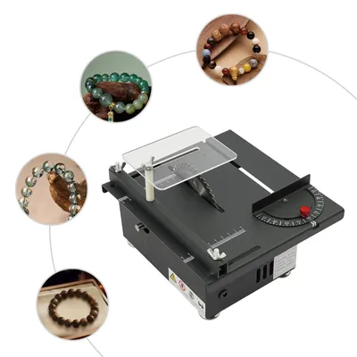 Immagine prodotto di Mini sega circolare da tavolo - 12-24 V CC - Profondità di taglio 33 mm - 10.000 giri/min - 200 W - Per la lavorazione del legno - Nero