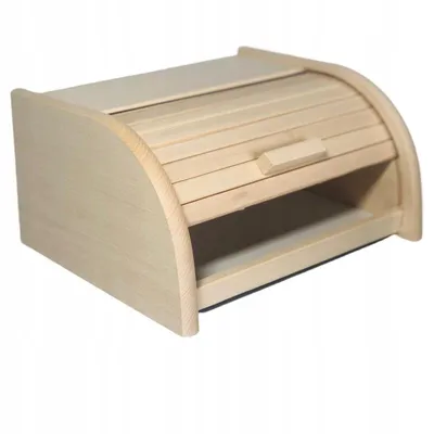 Produktbild von FORTENA Brotkasten Natur Holz groß, DIY Decoupage, 40 x 29 x 18 cm