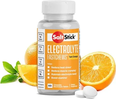Zdjęcie produktu dla Suplement diety przeciw skurczom SaltStick Electrolyte, pomarańczowy, 60 tabletek