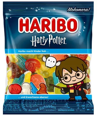 Obrázek produktu pro Haribo Harry Potter ovocné žvýkačky s kouzelnickou příchutí sáček 160g