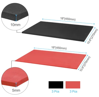 Produktbild von Werkzeugkoffer Schaumstoff 18"x11" EVA rutschfeste Werkzeugkoffer Schatten Schaumstoffeinlage 6in1 Set